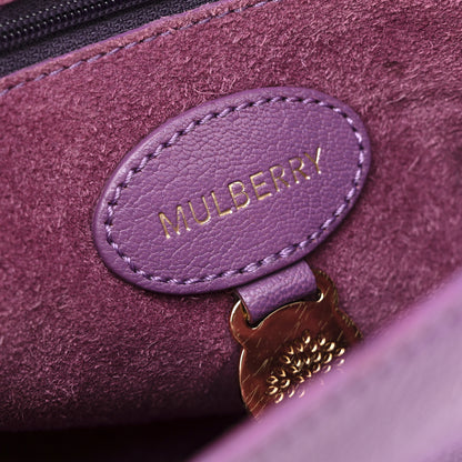 Mulberry Small Classic Grain Calfskin Small Lily Flap Heather 6 of 12