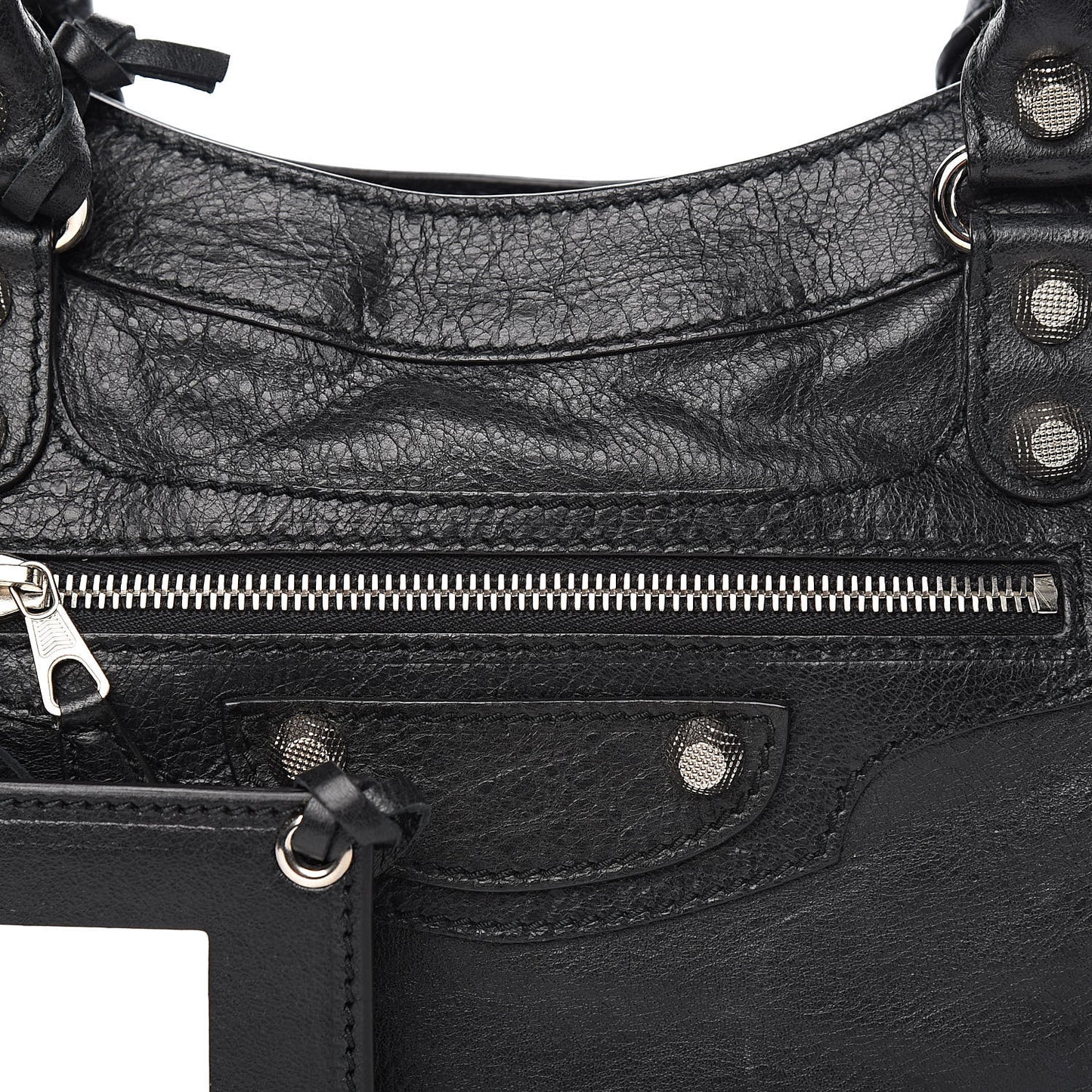 Agneau Giant 12 Silver Hardware First Black