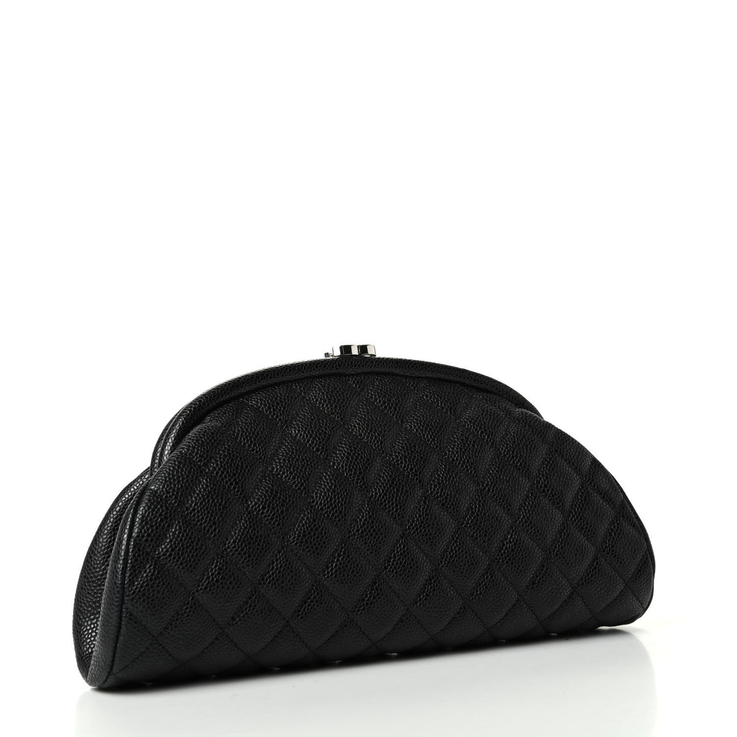 Caviar Quilted Timeless Clutch Black