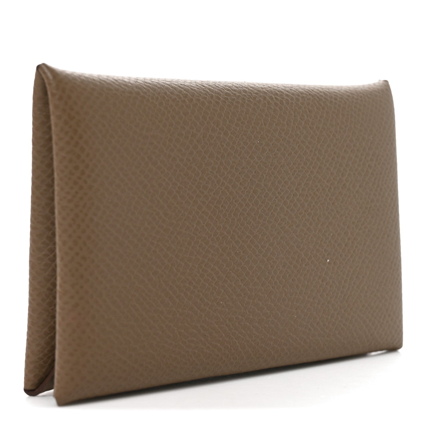 Hermes Epsom Calvi Card Case Etoupe 6 of 16