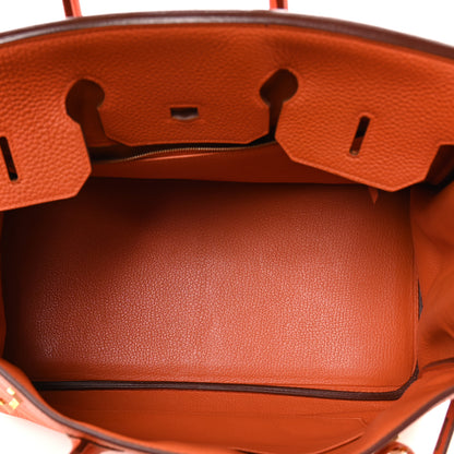 Hermes Togo BIRKIN 35 Orange 5 of 10