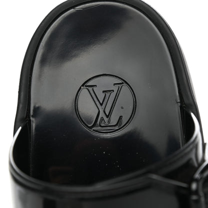 Louis Vuitton Monogram Sunbath Flat Mule Sandals 39 Black 6 of 7