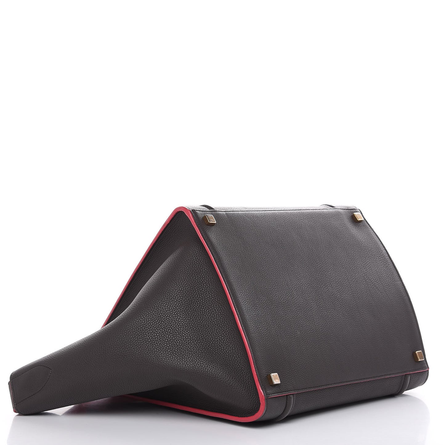 Baby Grained Calfskin Medium Phantom Luggage Dark Taupe