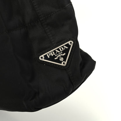 Prada Tessuto Nylon Calfskin Chain Tote Black 10 of 10
