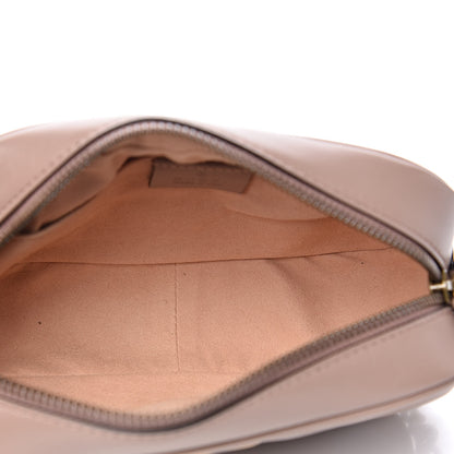 Gucci Calfskin Matelasse Mini GG Marmont Chain Shoulder Bag Porcelain Rose 5 of 10