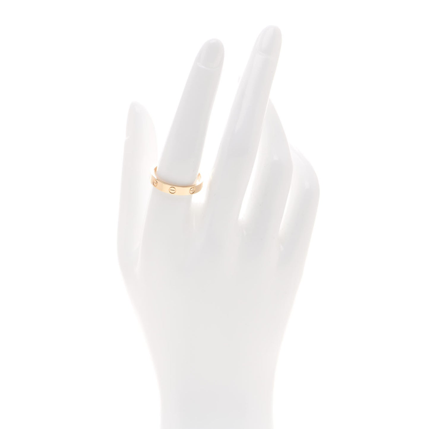 18K Yellow Gold 3.5mm LOVE Wedding Band Ring 58 8.25