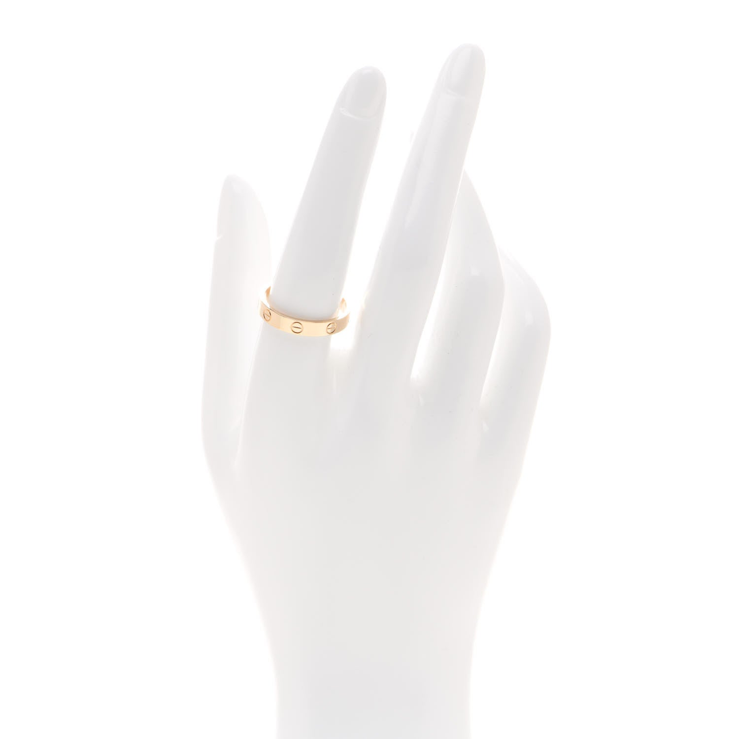 Cartier 18K Yellow Gold 3.5mm LOVE Wedding Band Ring 58 8.25 2 of 6