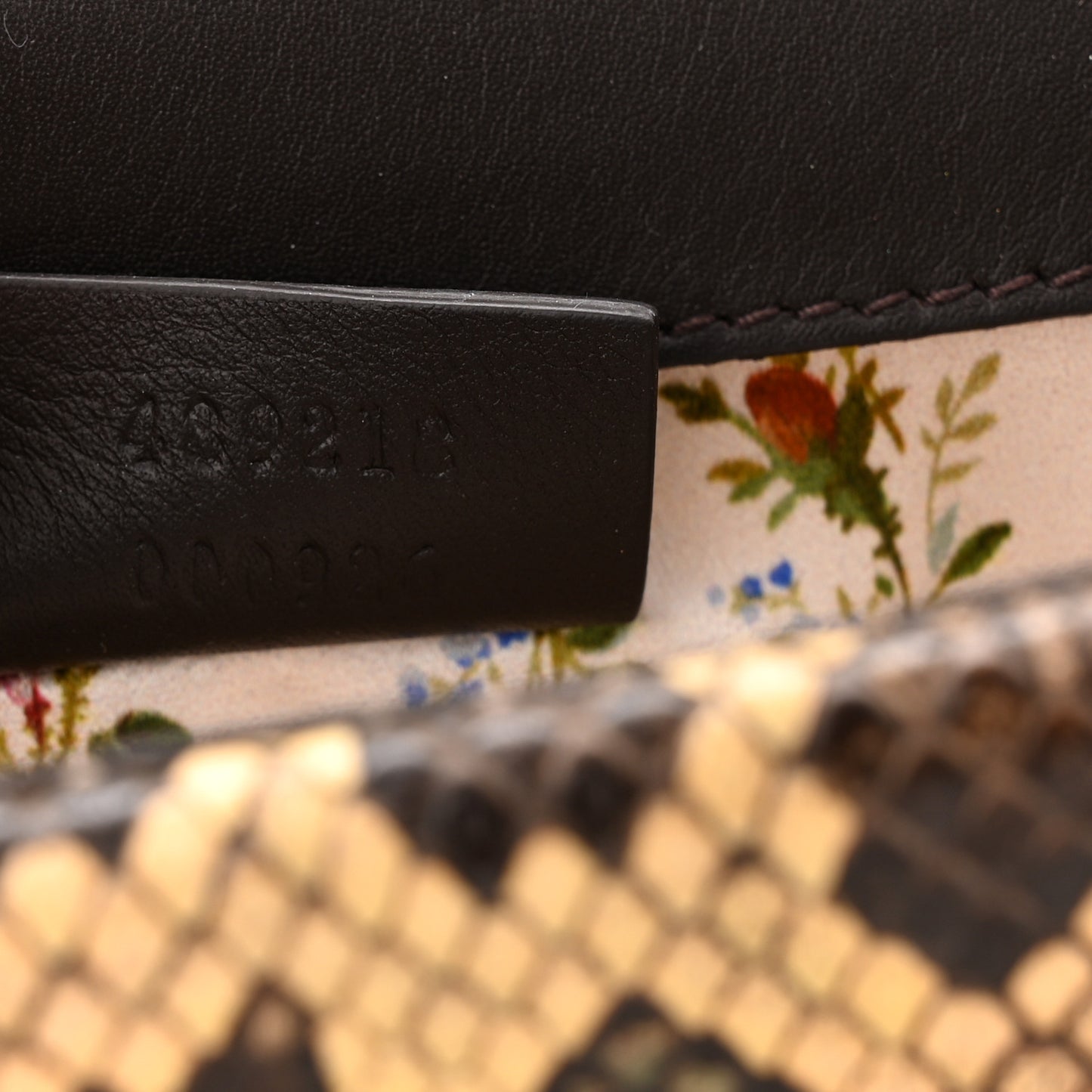 Python Crystal Mini Bee Broadway Shoulder Bag  Gold Cloud Butter Ivory Paradise Cloud