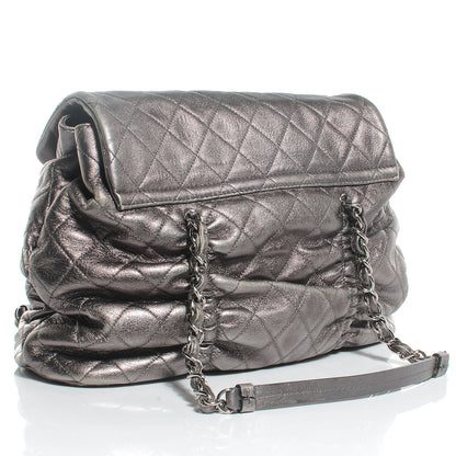 Chanel Lambskin Quilted Sharpei Flap Dark Silver 3 of 11