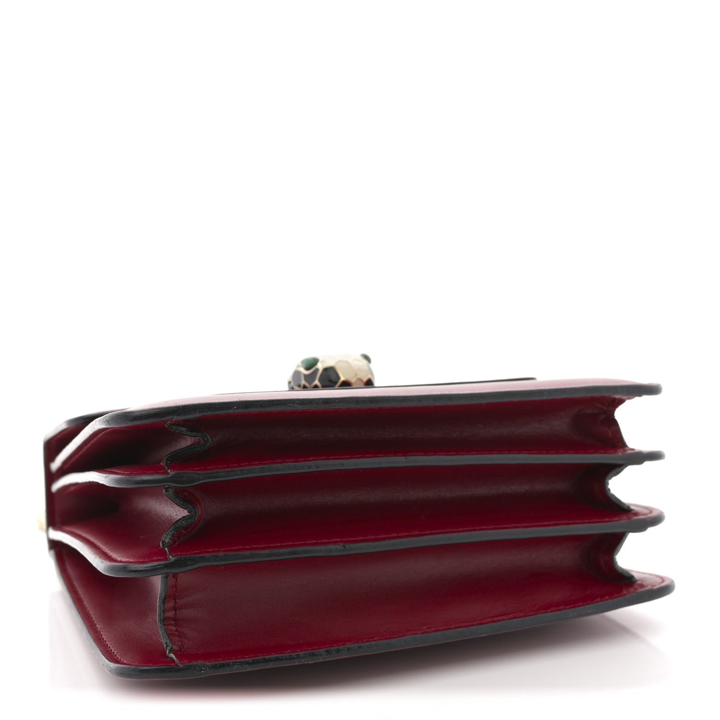 Calfskin Serpenti Forever Top Handle Red