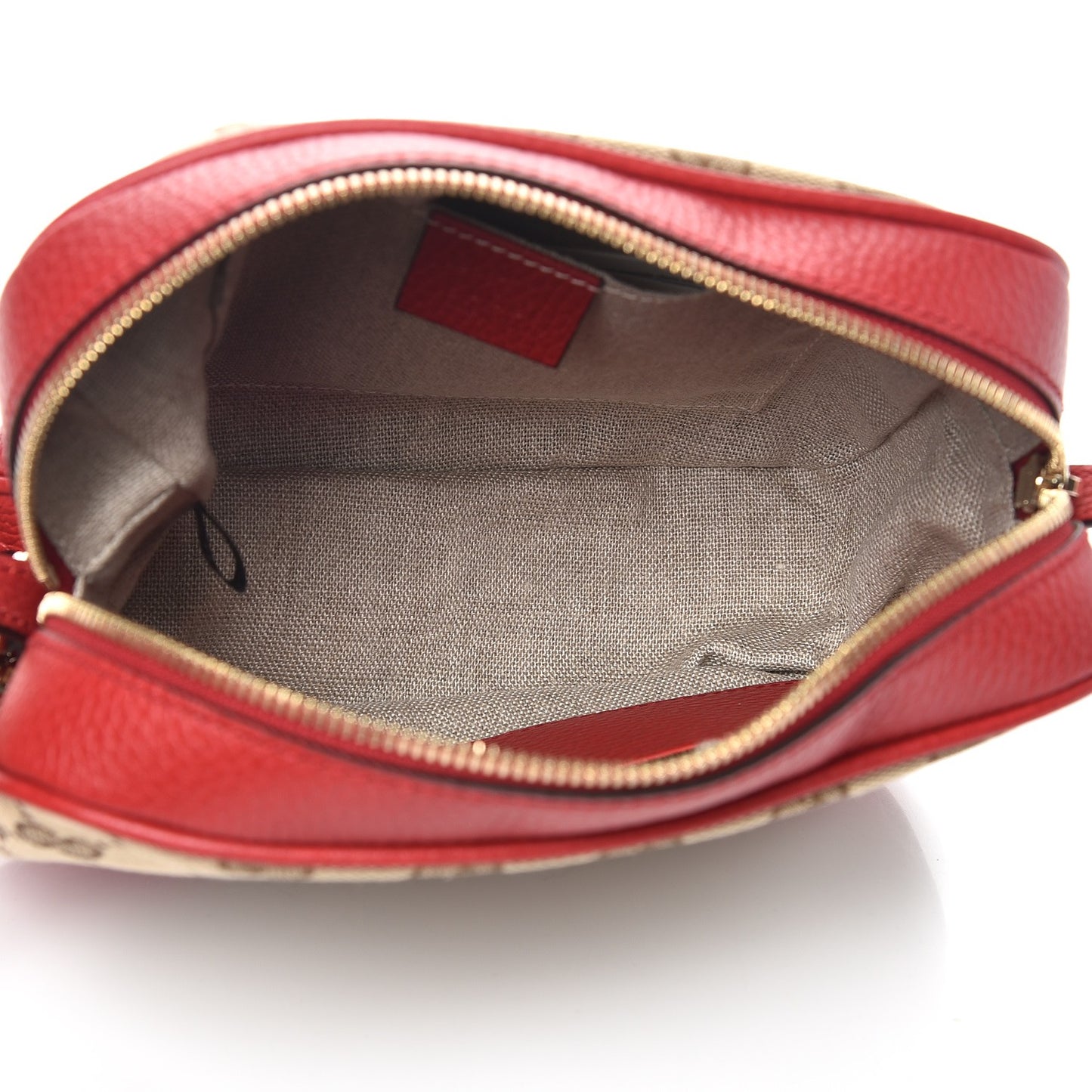Monogram Mini Bree Messenger Bag Red
