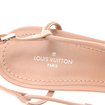 Louis Vuitton Calfskin Urban Twist Slingback Pumps 38.5 Pink Silver 7 of 10
