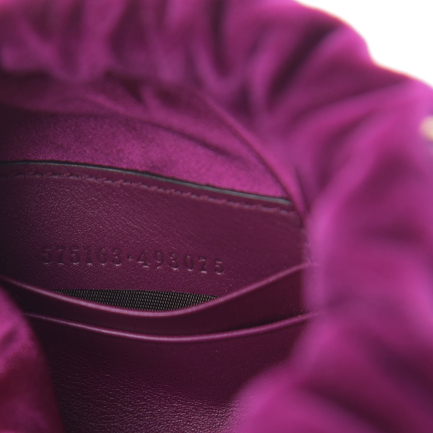 Gucci Velvet Matelasse Mini GG Marmont 2.0 Bucket Bag Fuchsia Violet Cyclamen 7 of 10