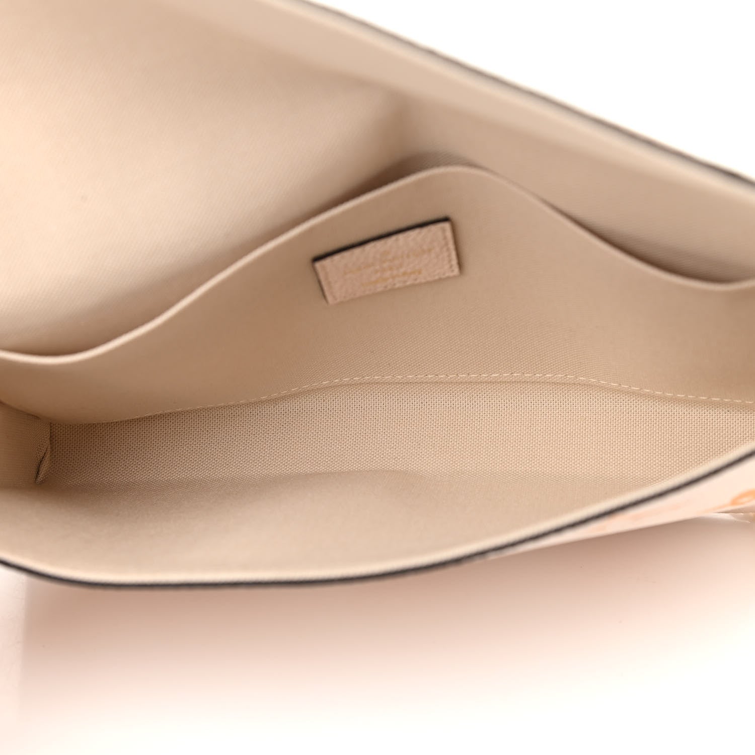Louis Vuitton Empreinte Monogram Giant By The Pool Felicie Pochette Chain Wallet Cream Saffron 6 of 12