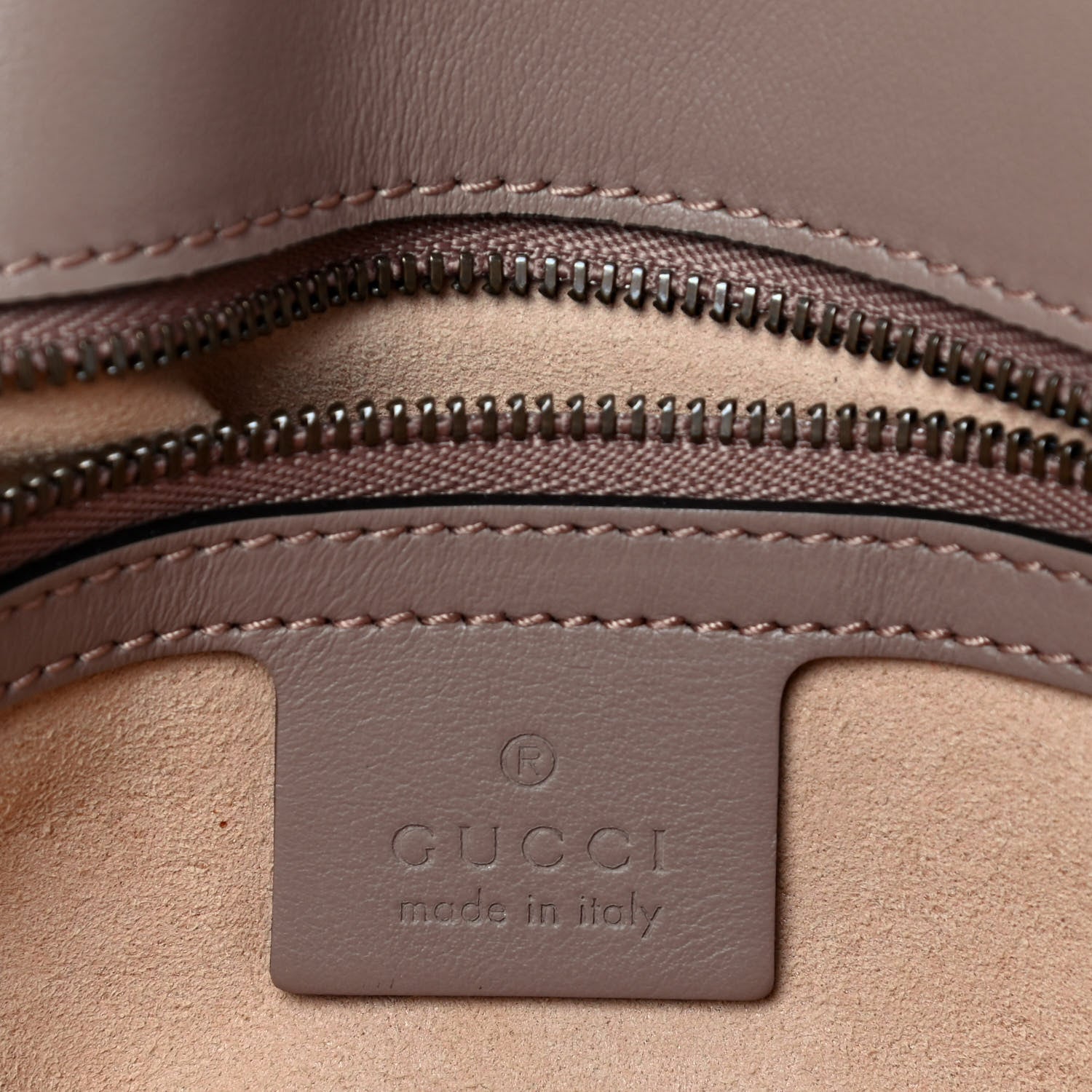 Gucci Calfskin Matelasse Small GG Marmont Shoulder Bag Porcelain Rose 6 of 9