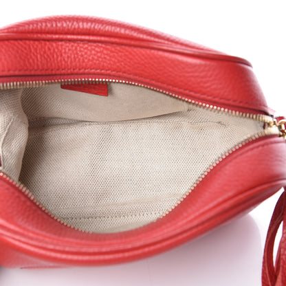 Gucci Pebbled Calfskin Small Soho Disco Bag Tabasco Red 5 of 11