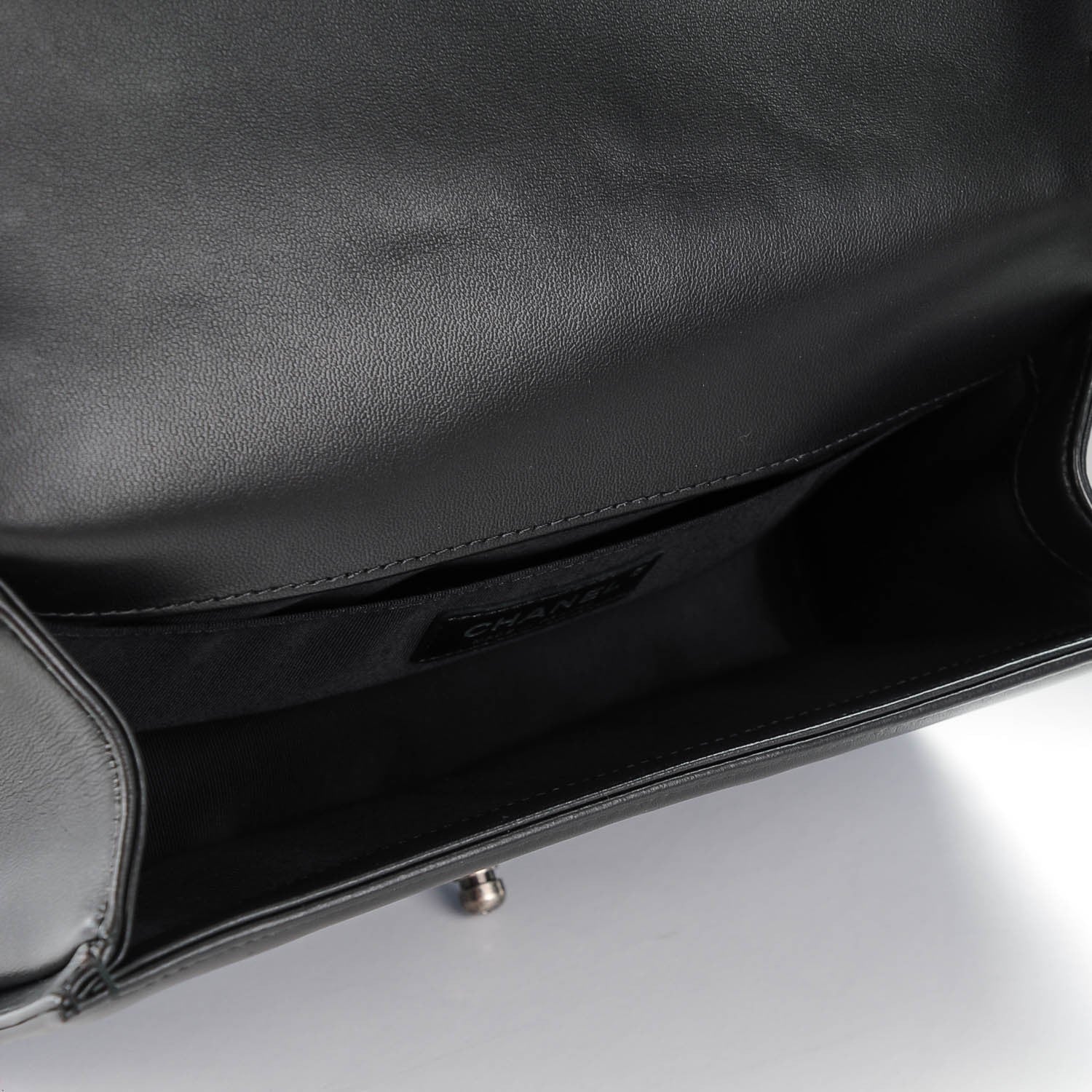Chanel Lambskin Quilted Medium Boy Flap Black 5 of 7