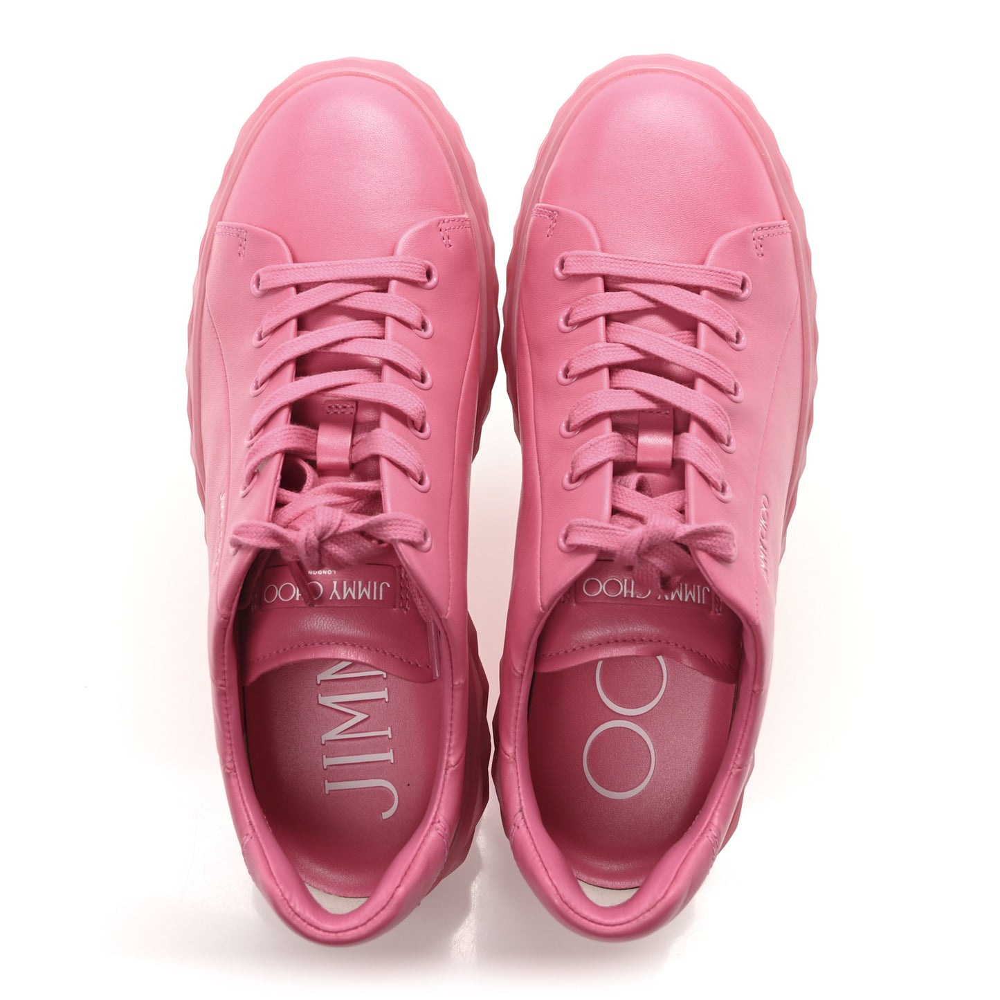 Nappa Diamond Maxi F II Platform Sneakers 39.5 Pink