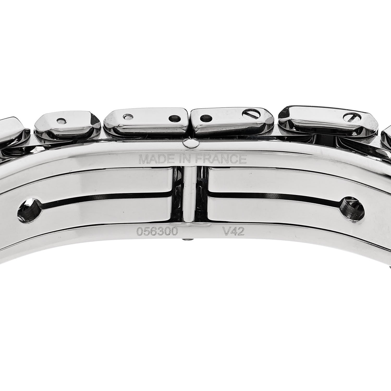 Hermes Stainless Steel Diamond 16mm Kelly Quartz Watch 3 of 5