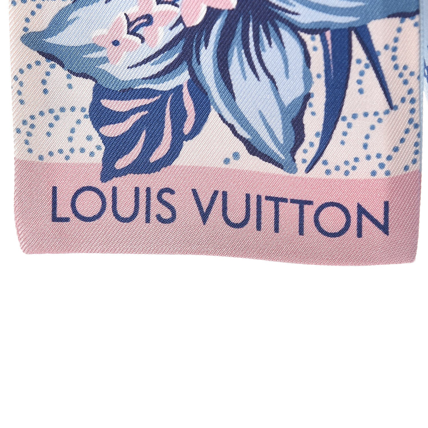 Louis Vuitton Silk Monogram Monokinawa Bandeau Blue Rose 3 of 4