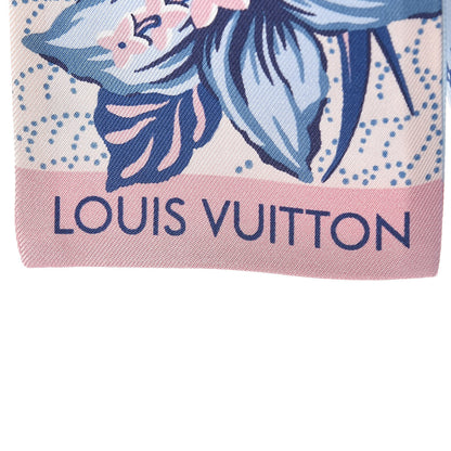 Louis Vuitton Silk Monogram Monokinawa Bandeau Blue Rose 3 of 4
