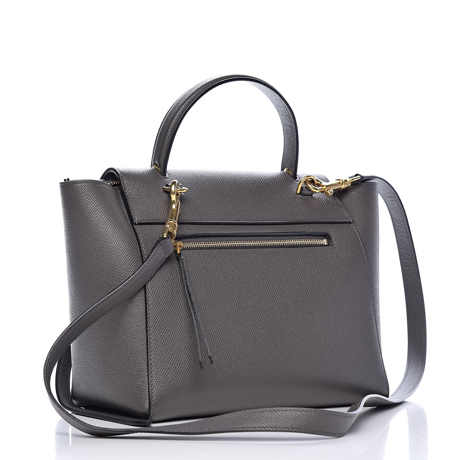Celine Grained Calfskin Micro Belt Bag Grey 3 of 10