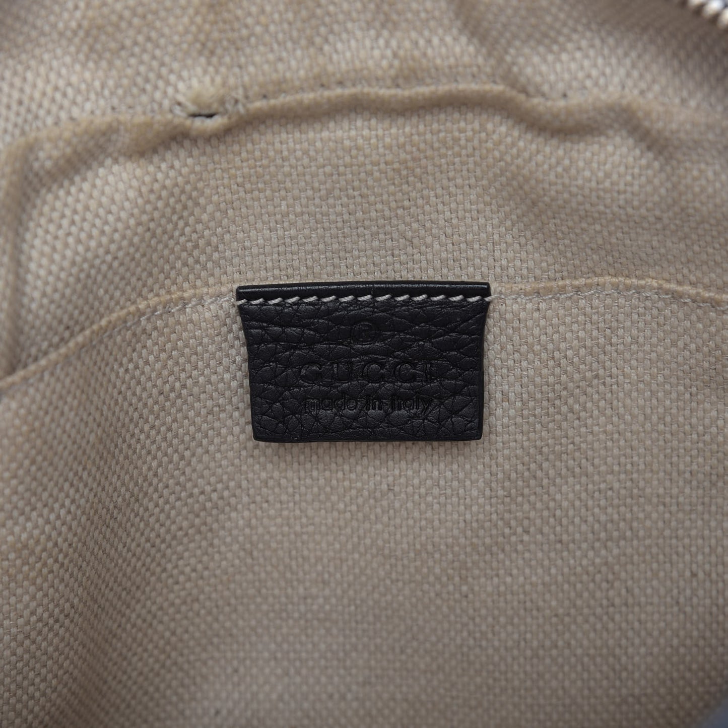 Pebbled Calfskin Small Soho Disco Bag Black