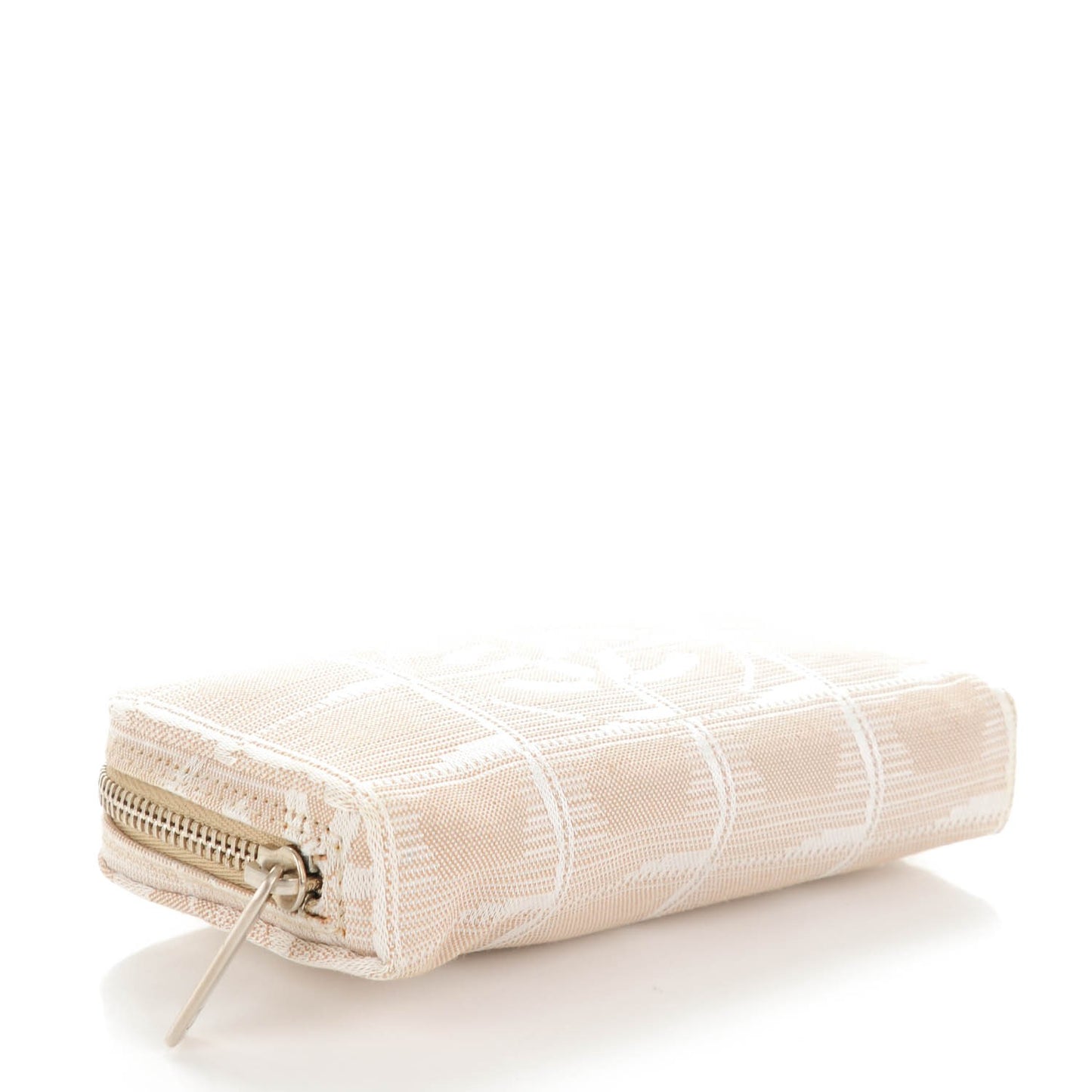 Nylon Travel Coin Purse Case Beige