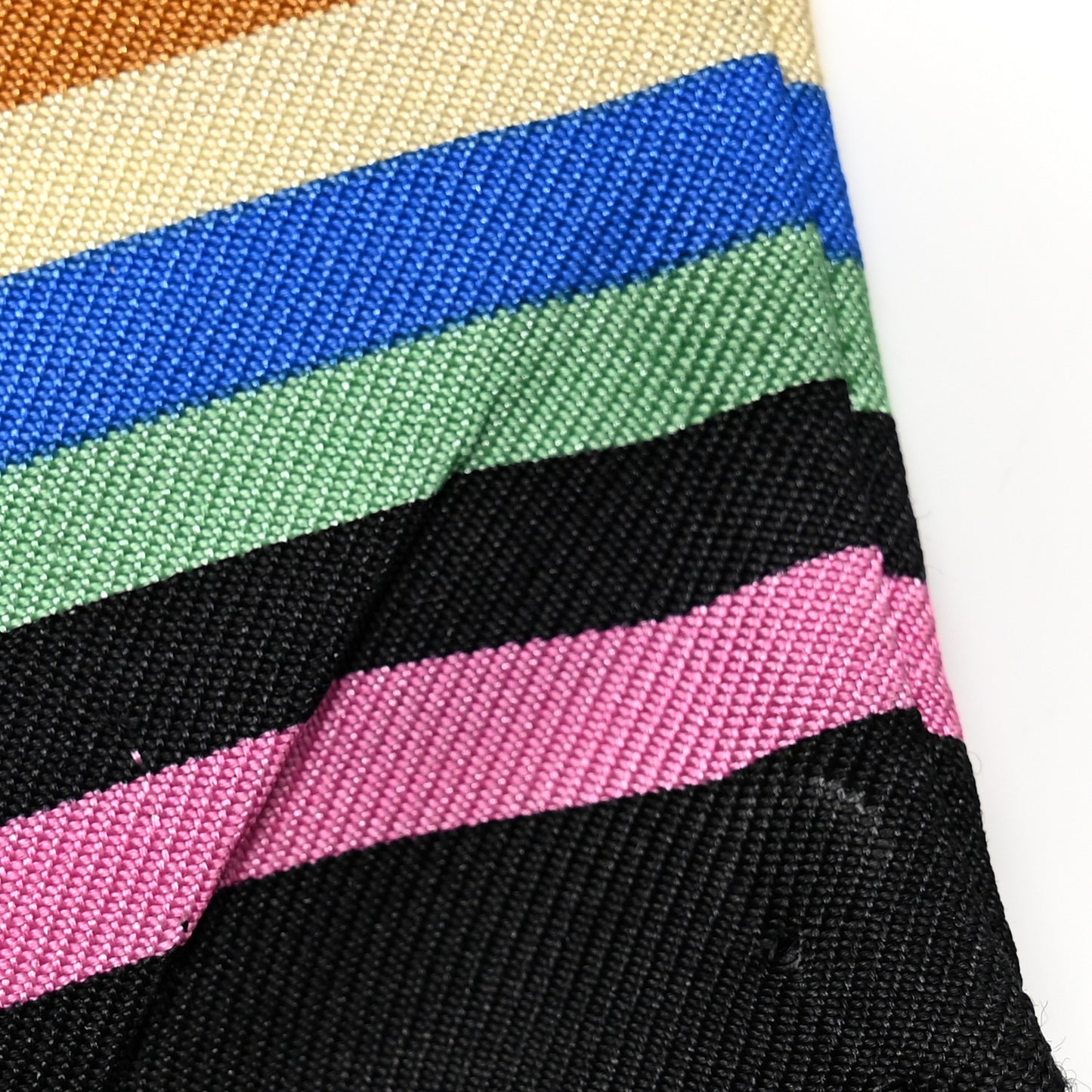 Silk Monogram Multicolor Bandeau Black