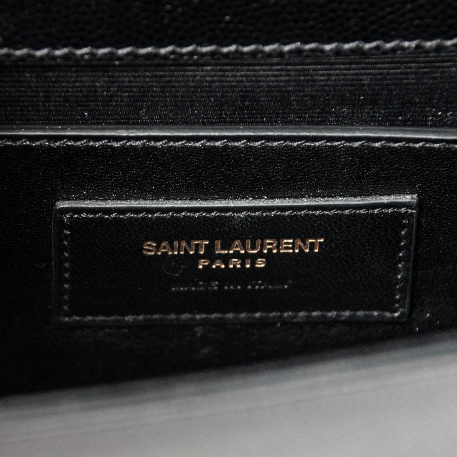 Saint Laurent Grain De Poudre Small Monogram Kate Satchel Black 6 of 6