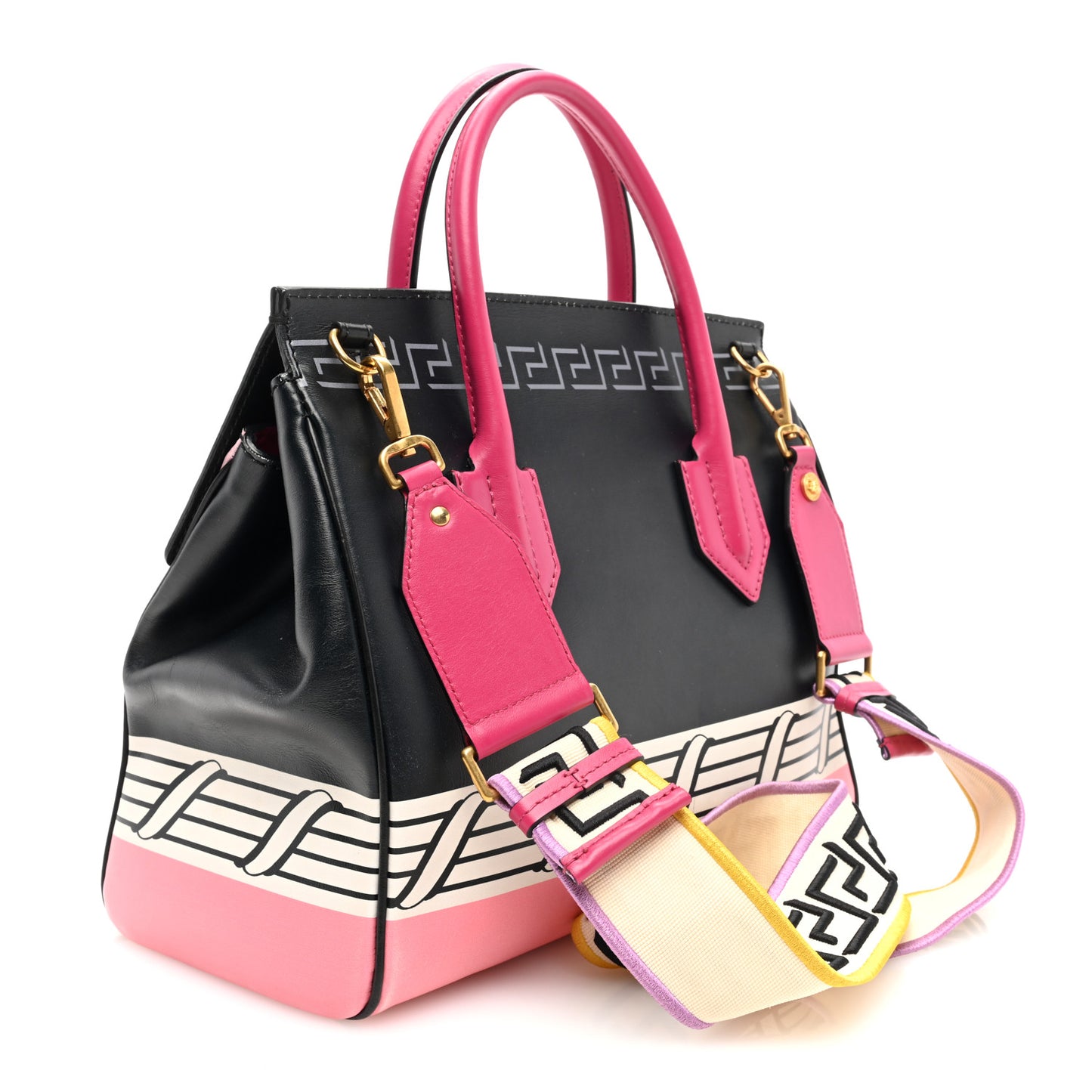 Calfskin Palazzo Empire Pop Magna Grecia Bag Multicolor