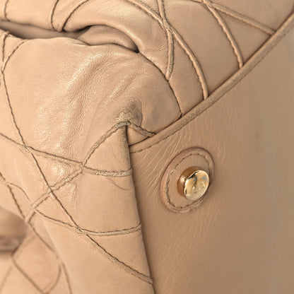Christian Dior Lambskin Cannage Medium Le Trente Tote Beige 8 of 15