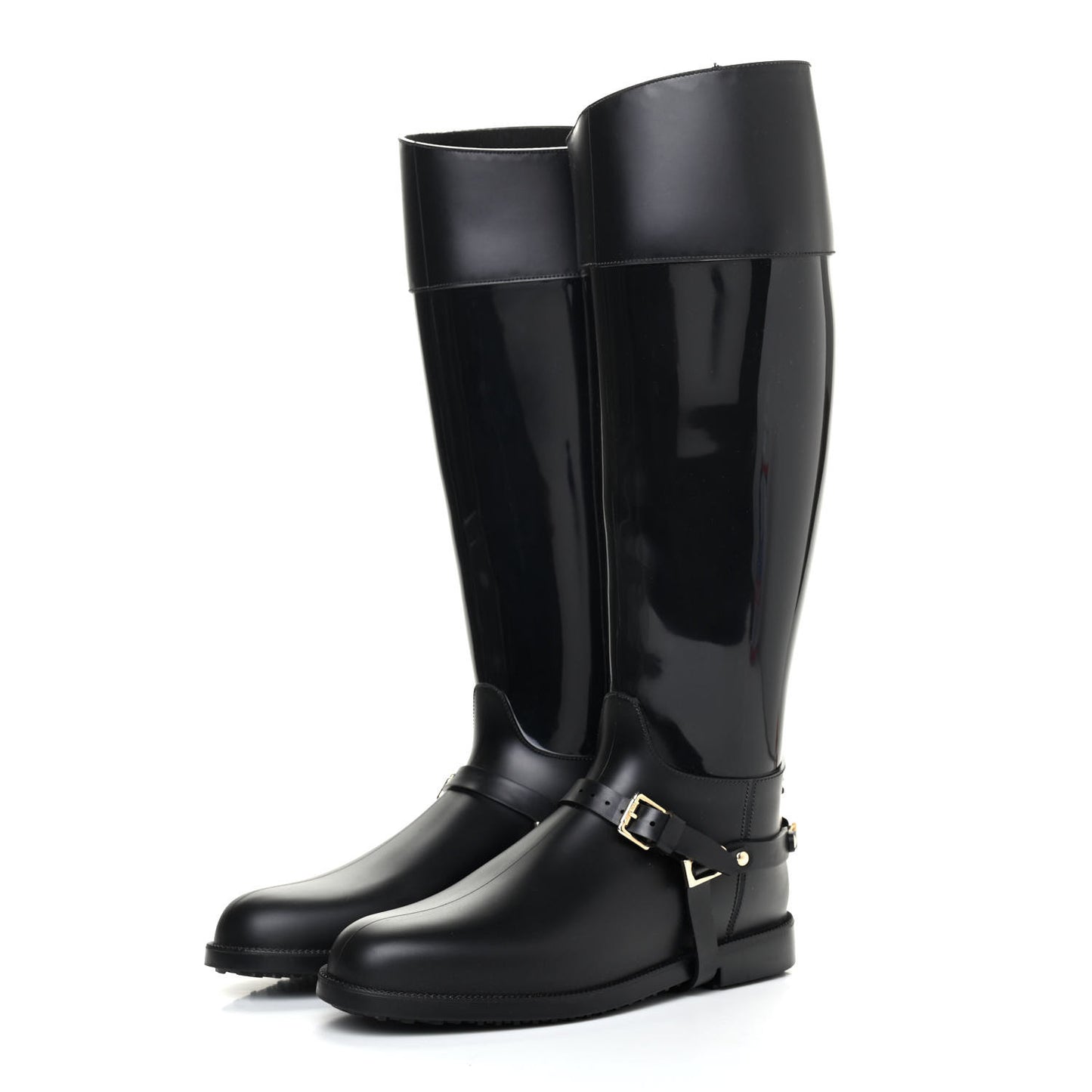 PVC Rubber Cheshire Rain Boots 39 Black