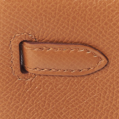 Hermes Epsom Verso Kelly Sellier 25 Caramel Jaune Ambre 12 of 33