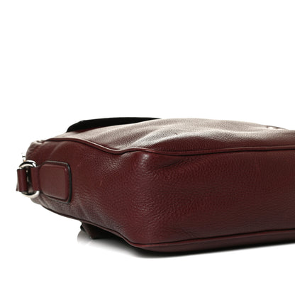 Gucci Pebbled Calfskin Medium Soho Messenger Bag Burgundy 10 of 18