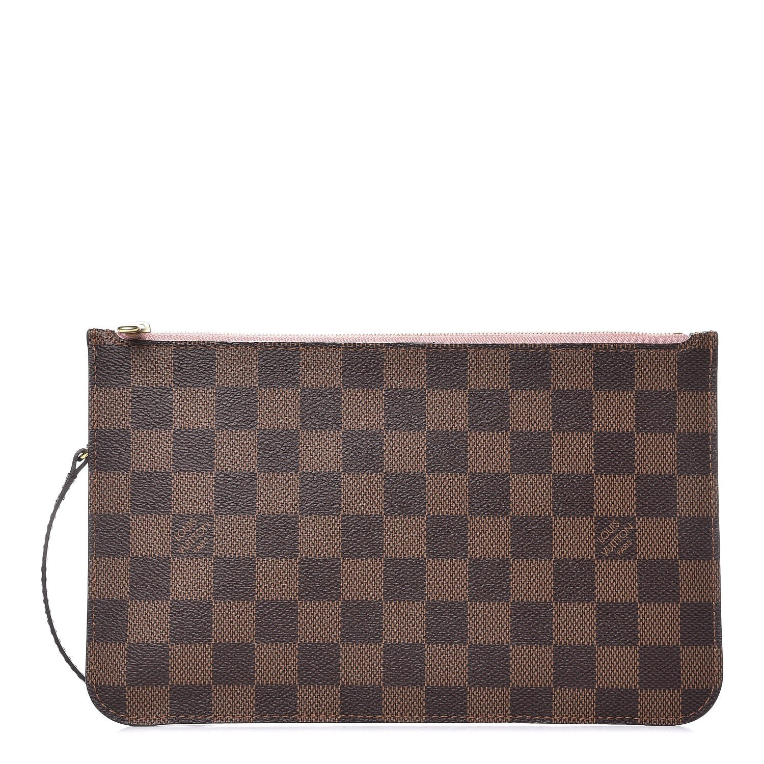 Louis Vuitton Damier Ebene Neverfull MM GM Pochette Rose Ballerine 1 of 9