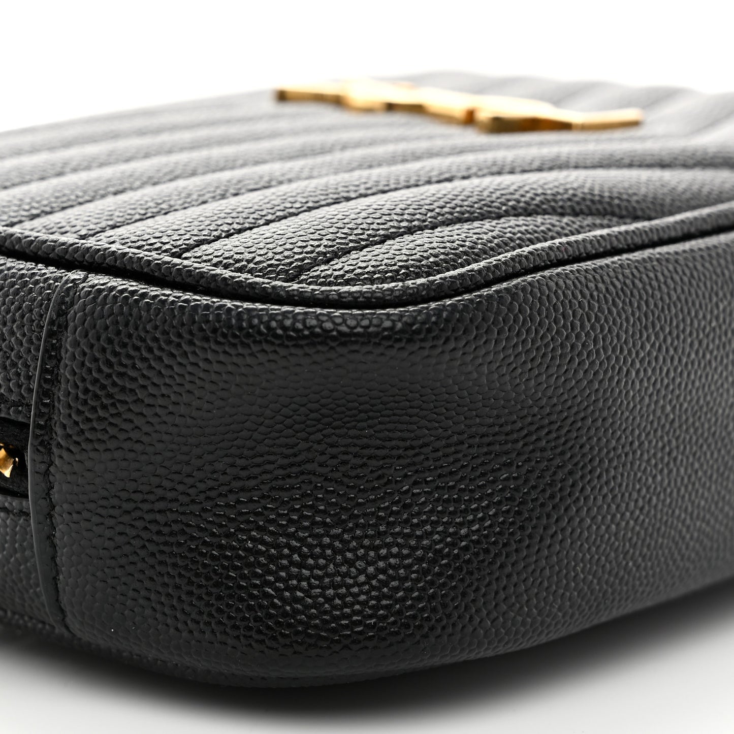 Grain De Poudre Matelasse Monogram Mini Lou Camera Bag Black