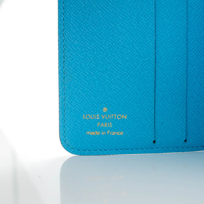 Louis Vuitton Monogram Groom Compact Zip Wallet Blue 6 of 7