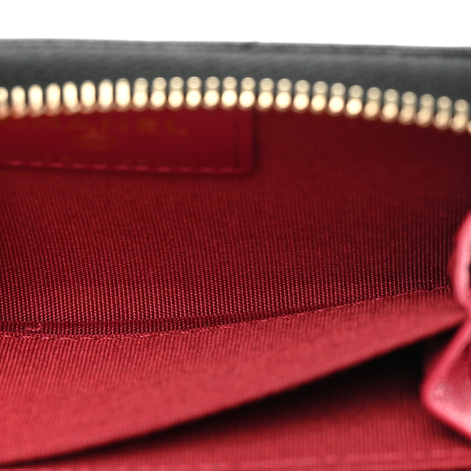 Chanel Lambskin Quilted Chanel 19 Zip Around Coin Purse Wallet Black 7 of 12