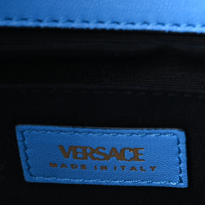 Versace Nappa Quilted Medusa Chain Crossbody Blue 6 of 8