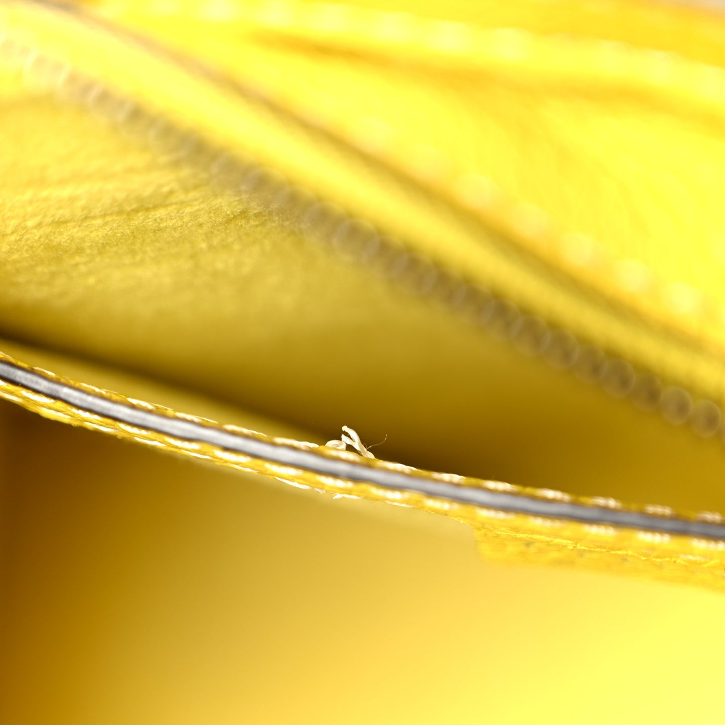 Drummed Calfskin Nano Luggage Citron