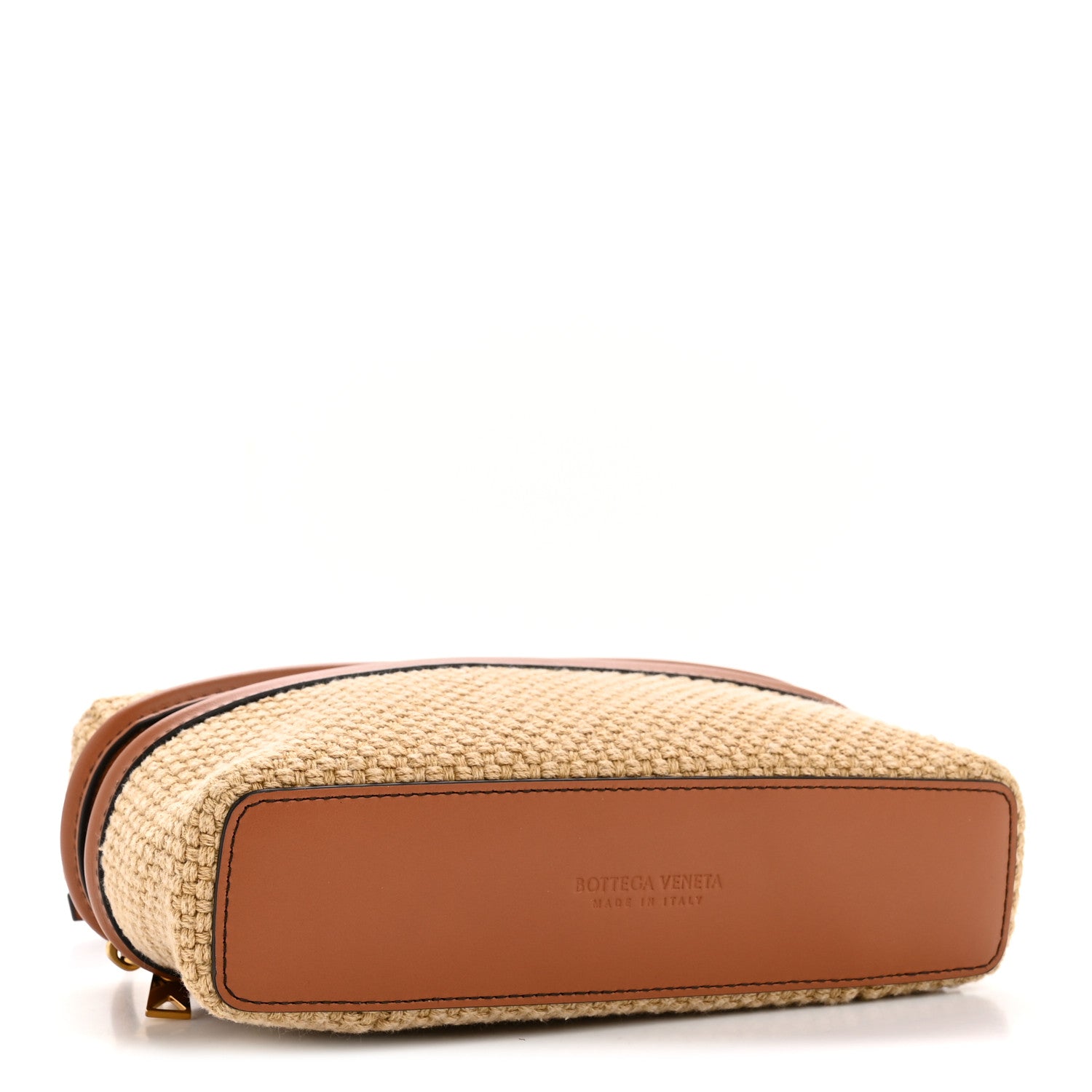 Bottega Veneta Nappa Jute Intrecciato Bang Bang Vanity Case Cane