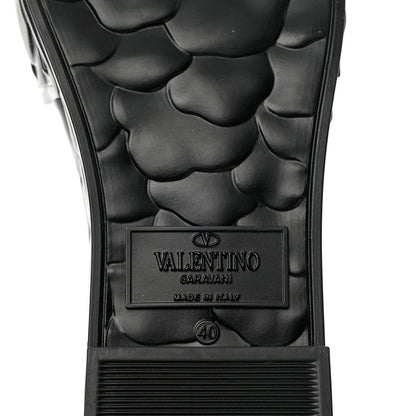Valentino Garavani Rubber Atelier 03 Rose Edition 25/40mm Platform Slide Sandals 40 Black 9 of 12