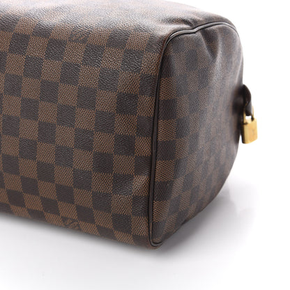 Louis Vuitton Damier Ebene Speedy 30 6 of 9