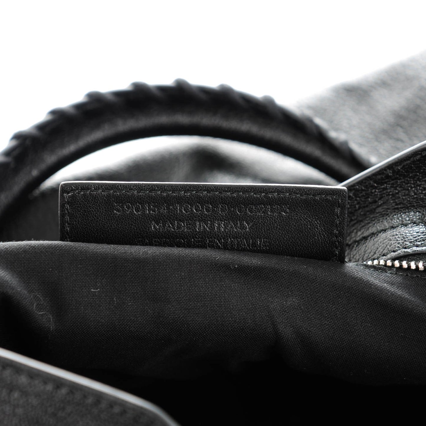 Chevre Silver Metallic Edge Hardware City Black