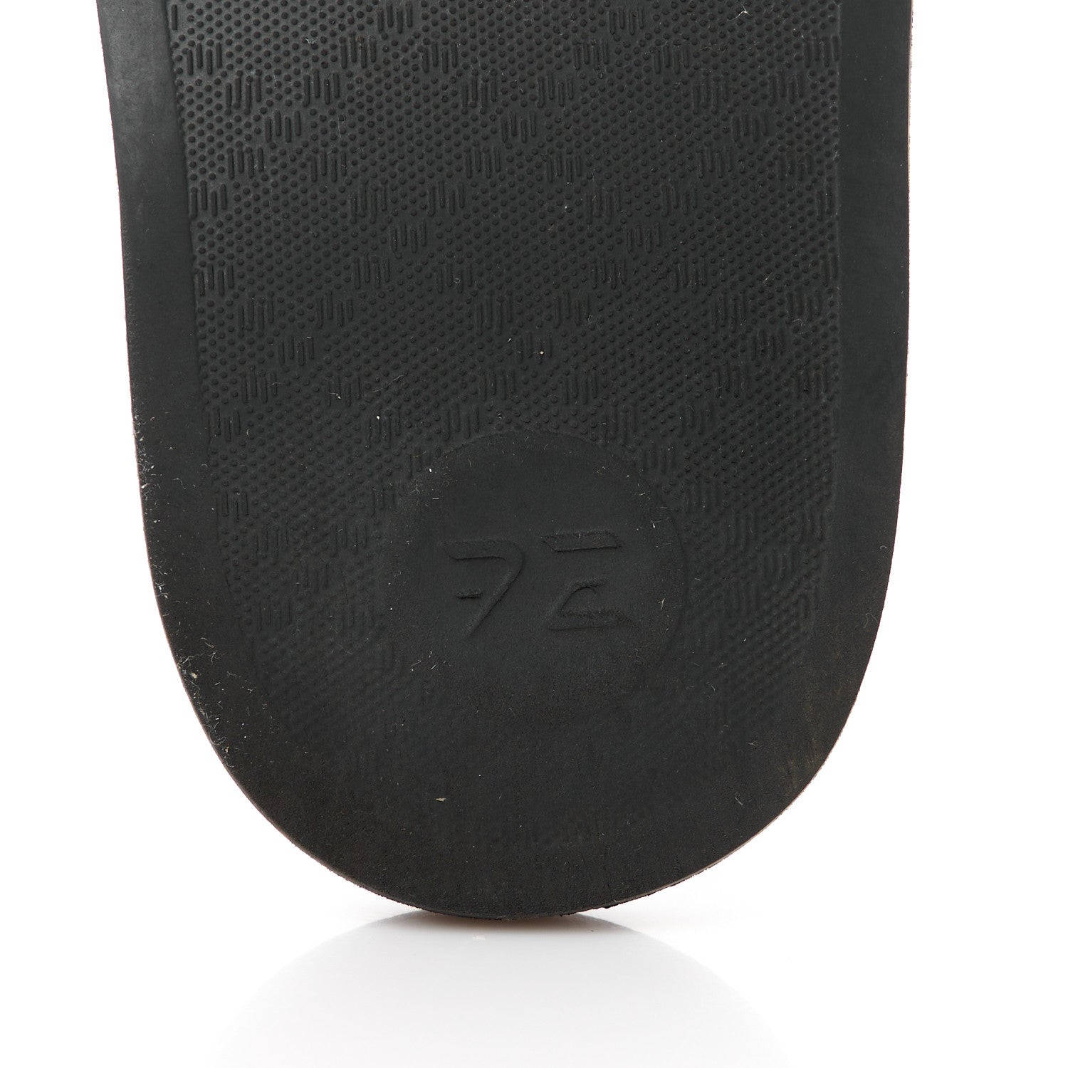 Gucci Rubber GG Monogram Perforated Womens Slide Sandals 37 Black 7 of 8