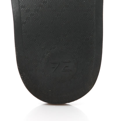 Gucci Rubber GG Monogram Perforated Womens Slide Sandals 37 Black 7 of 8