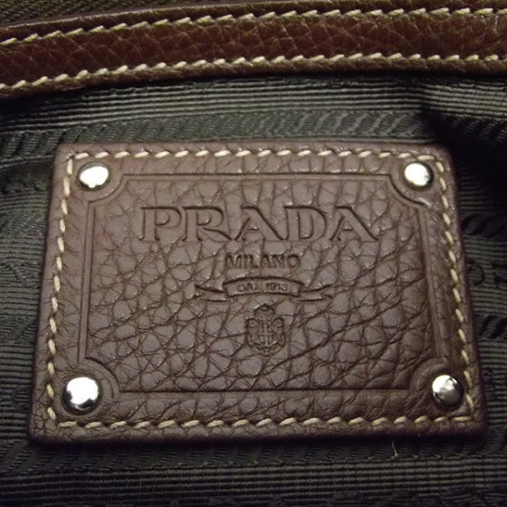 Prada Vitello Daino Hobo Brown 8 of 11