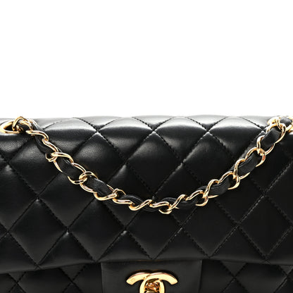 Chanel Lambskin Quilted Small Double Flap Black 8 of 10