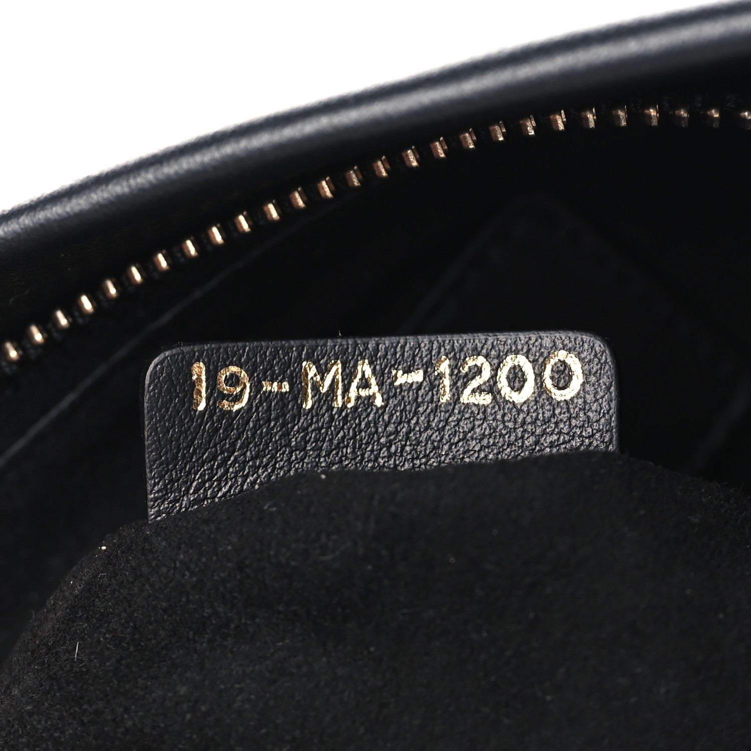 Christian Dior Calfskin Embossed Logo Zip Clutch Black 7 of 9